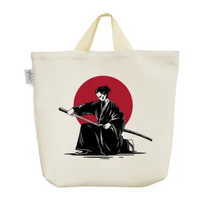 ساک خرید خندالو مدل سامورایی ژاپنی کد 5236