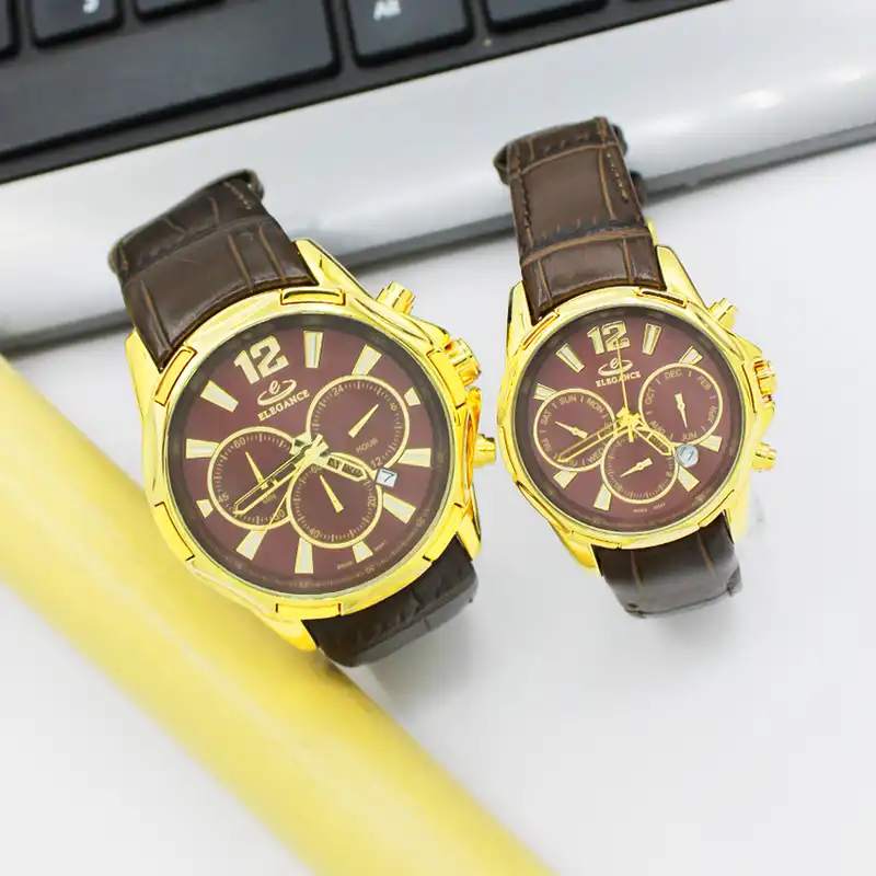 ست ساعت مچی عقربه ای زنانه و مردانه الگانس مدل 88347m