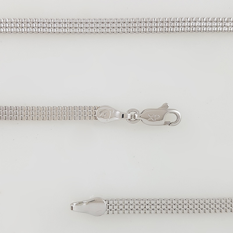 زنجیر زنانه ژوپینگ مدل ونیزی سه ردیفه کد 40cm