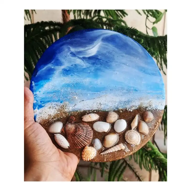 تابلو طرح دریا و صدف کد T-203