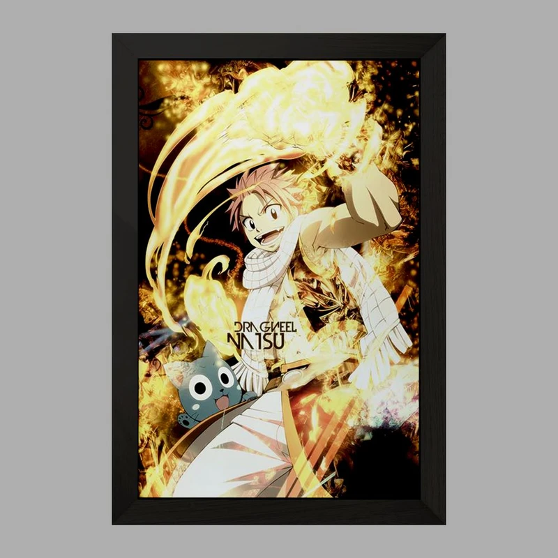 تابلو خندالو مدل ناتسو انیمه فری تیل Fairy Tail  کد 16527