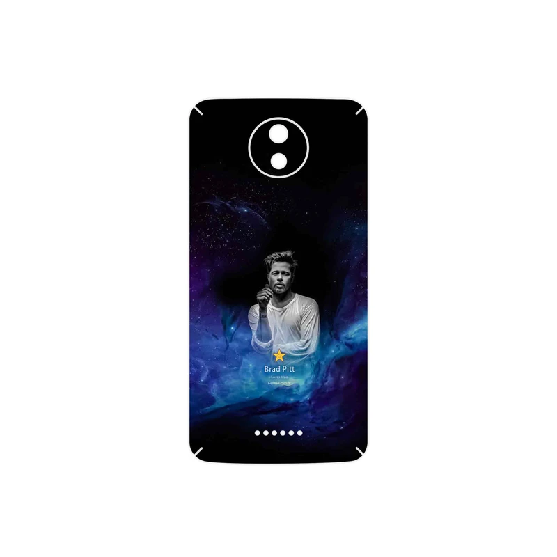 برچسب پوششی ماهوت مدل Brad Pitt مناسب برای گوشی موبایل موتورولا Moto C Plus