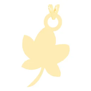 آویز گردنبند طلا 18 عیار زنانه الن نار طرح برگ مدل N3194