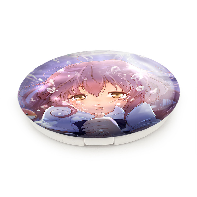 آینه جیبی خندالو طرح شوکو نیشیمیا انیمه سایلنت ویس A Silent Voice مدل تاشو کد 15826