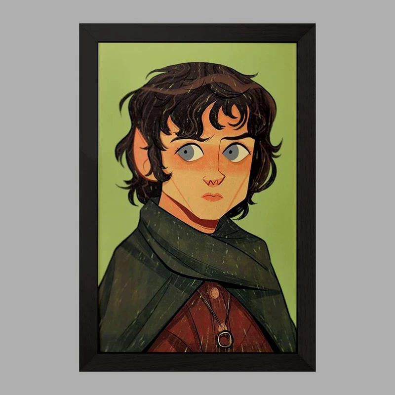 تابلو خندالو مدل فرودو بگینز ارباب حلقه ها Lord of the Rings  کد 4758