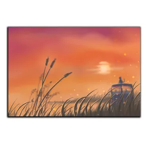 تابلو شاسی بکلیت طرح نیزار و غروب آفتاب مدل SH-S5335