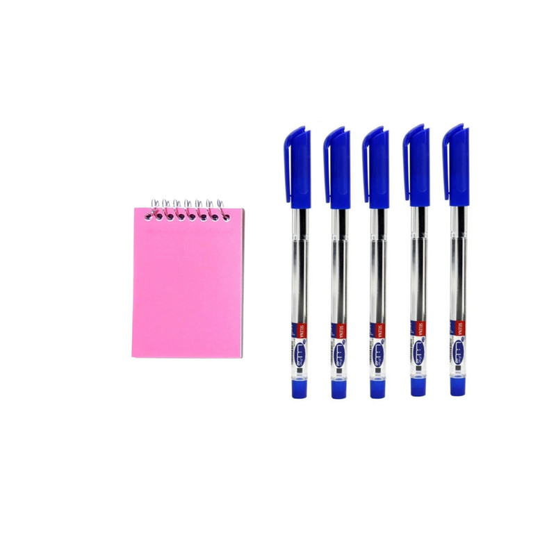 خودکار سلنا مدل PRSTK به همراه دفترچه یادداشت بسته 5 عددی