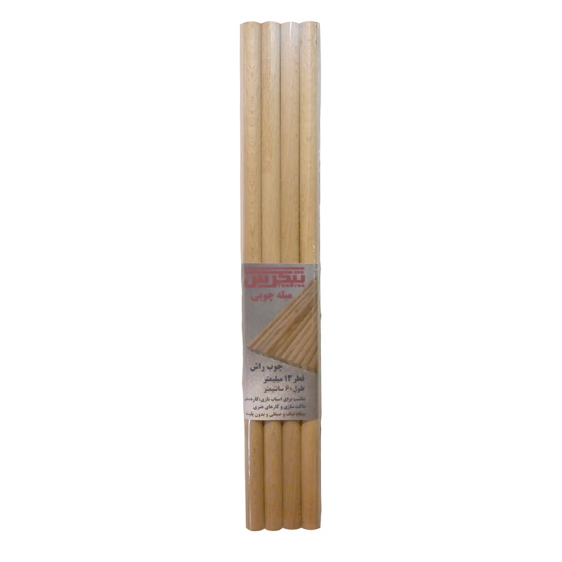 میله چوبی تنگرس مدل راش کد RG13600 بسته 4 عددی