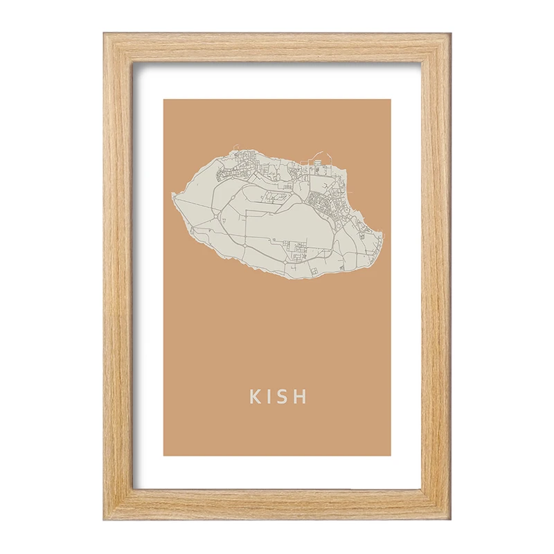 تابلو خندالو مدل نقشه کیش کد F11964