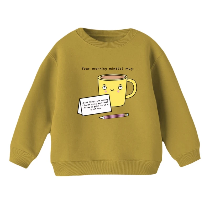 سویشرت بچگانه مدل فنجون و نوشته 