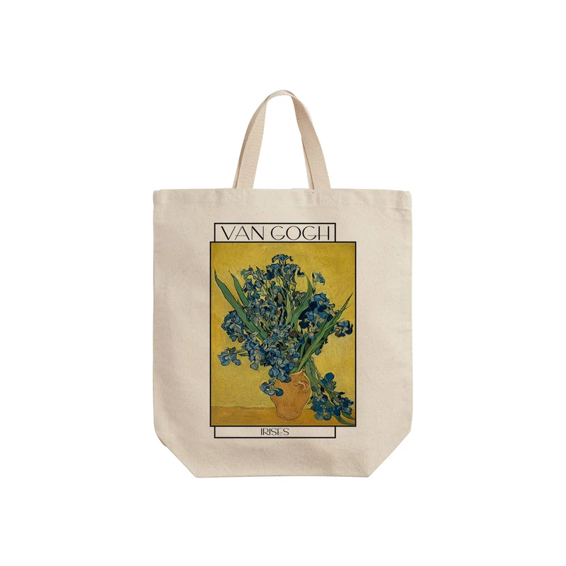 ساک خرید ترمه طراحان ایده مدل زنبق ها از ونگوگ کد art029 - s