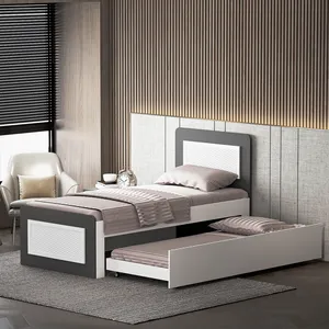 تخت خواب ملامینه یک نفره اعیان مدل FH895 سایز 90x200 سانتی متر