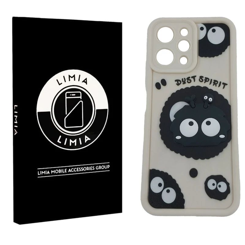 کاور لیمیا مدل سولید لنزدار طرح عروسکی برجسته مناسب برای گوشی موبایل شیائومی Redmi 12 4G