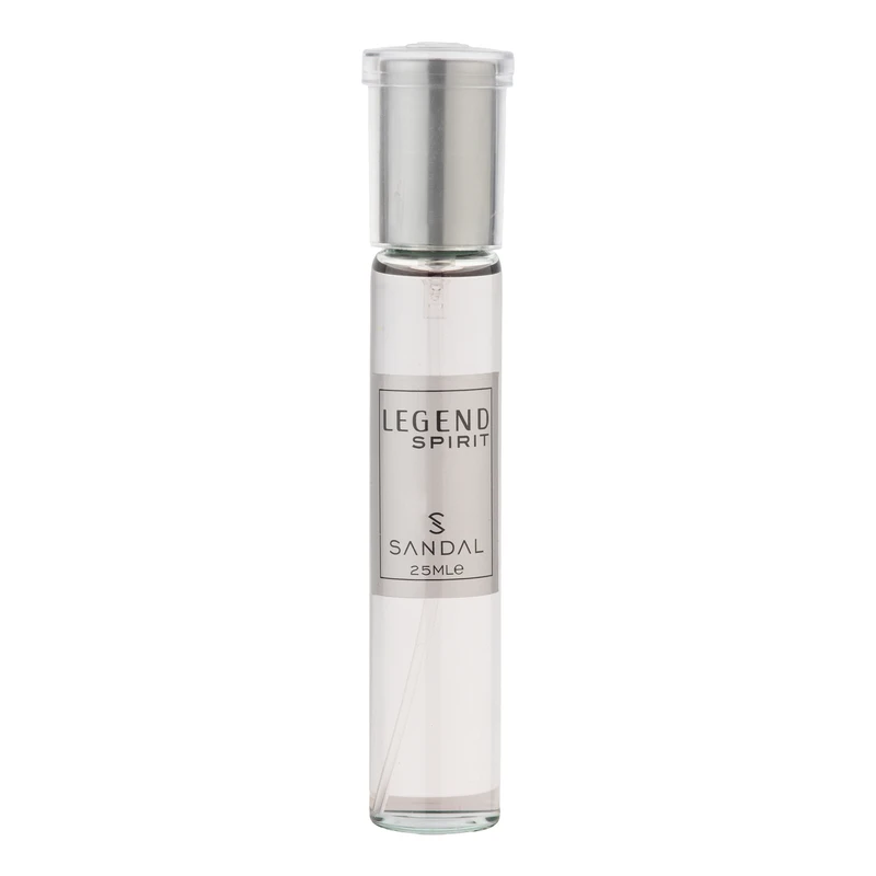 عطر جیبی مردانه صندل مدل LEGEND SPIRIT با رایحه شیرین و تند حجم 25 میلی‌لیتر