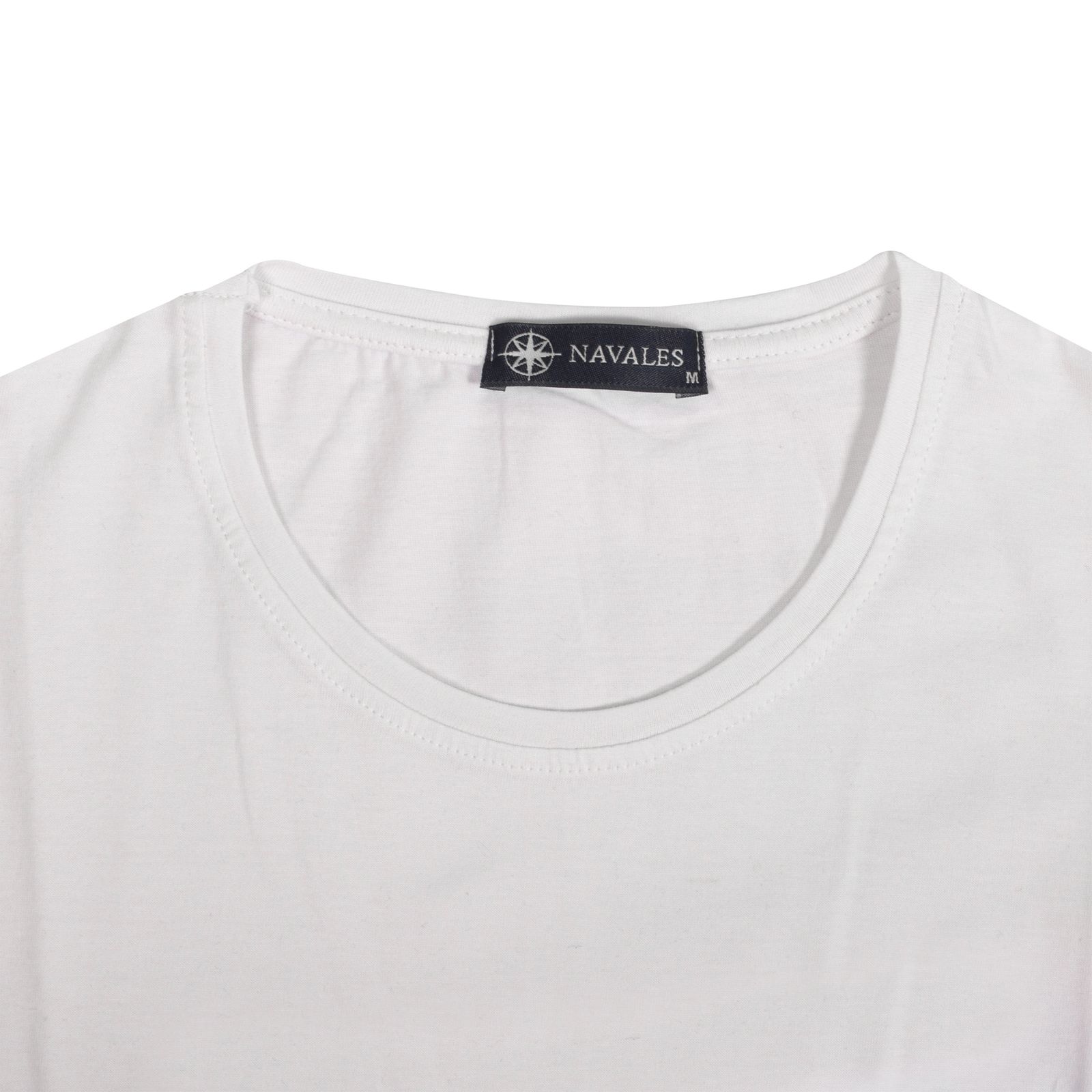 تی شرت آستین کوتاه مردانه ناوالس مدل OCEAN SS TEES-M رنگ سفید -  - 3