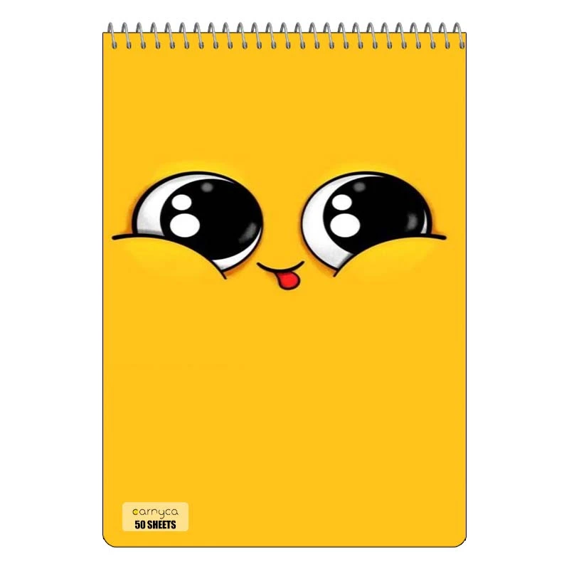 دفتر نقاشی 50 برگ سیمی کارنیکا طرح ایموجی Emoji کد 24841
