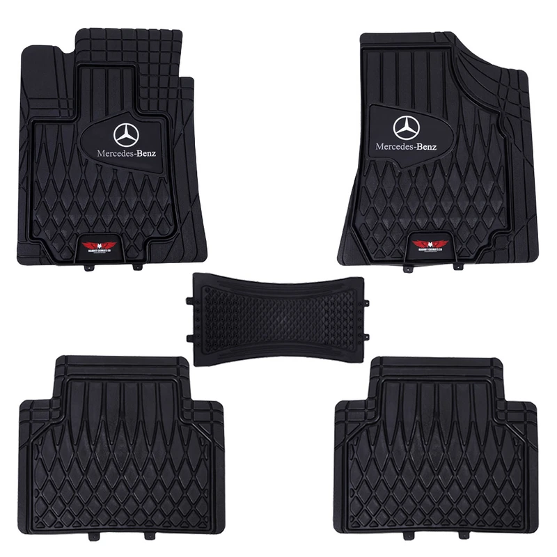 کفپوش خودرو لاستیکی 5 تکه ماهوت مدل Universal-BENZ