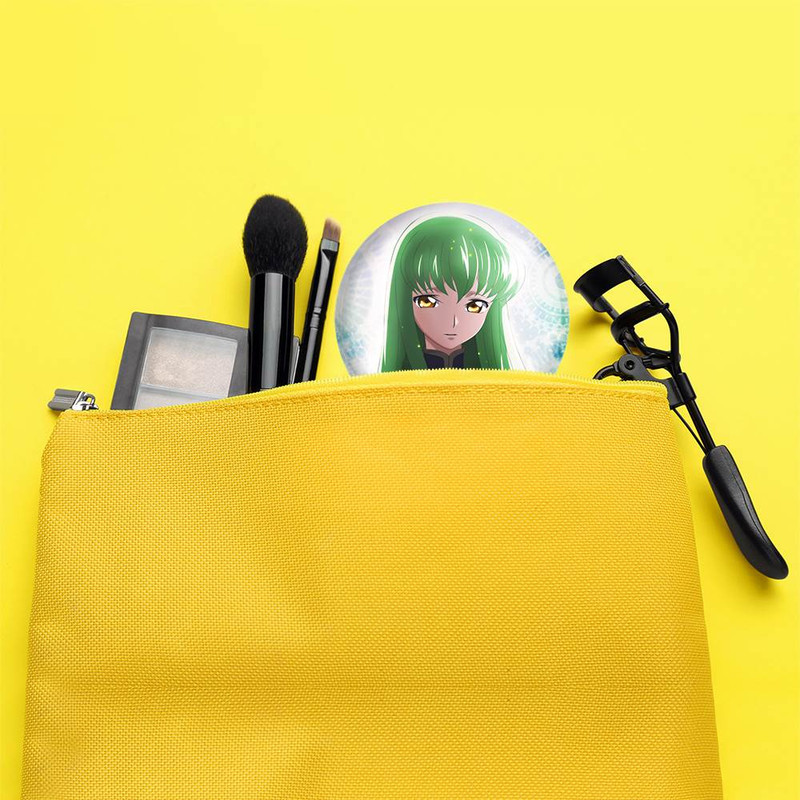 آینه جیبی خندالو مدل C.C سی سی انیمه کد گیاس Code Geass  کد 13050
