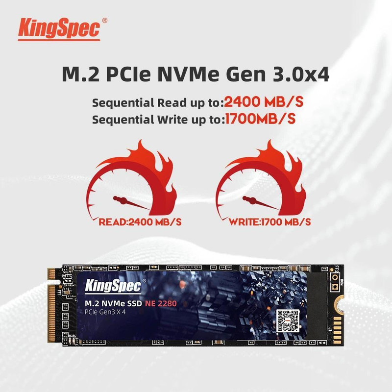 اس اس دی اینترنال کینگ اسپک مدل M.2 NVMe PCle ظرفیت 128 گیگابایت