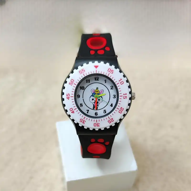 ساعت مچی عقربه ای بچگانه مدل سیلیکونی عروسکی کد 02