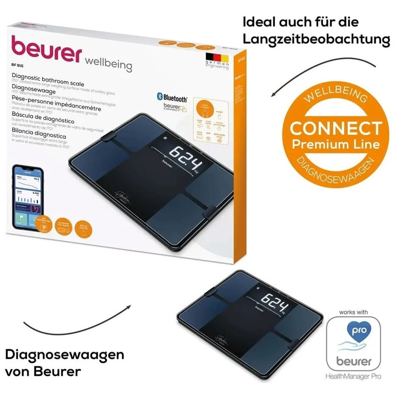 ترازو دیجیتال بیورر مدل BF915 ترازو دیجیتال بیورر مدل BF915