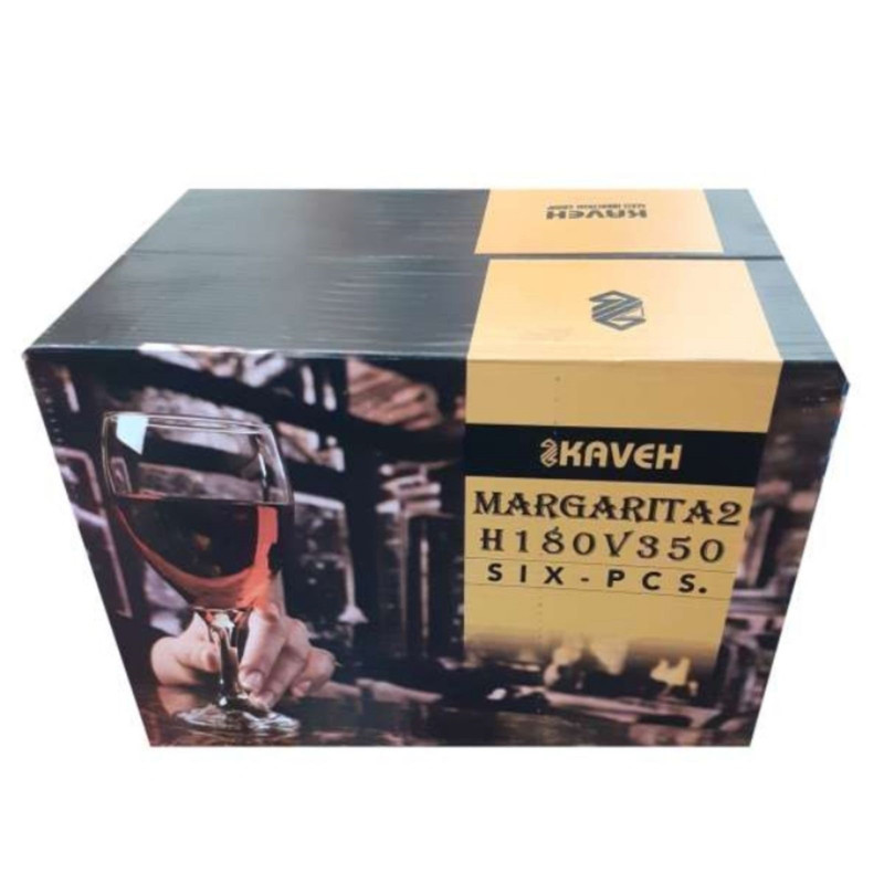 لیوان بلور کاوه مدل مارجاریتا 2 کد 000411 بسته 6 عددی