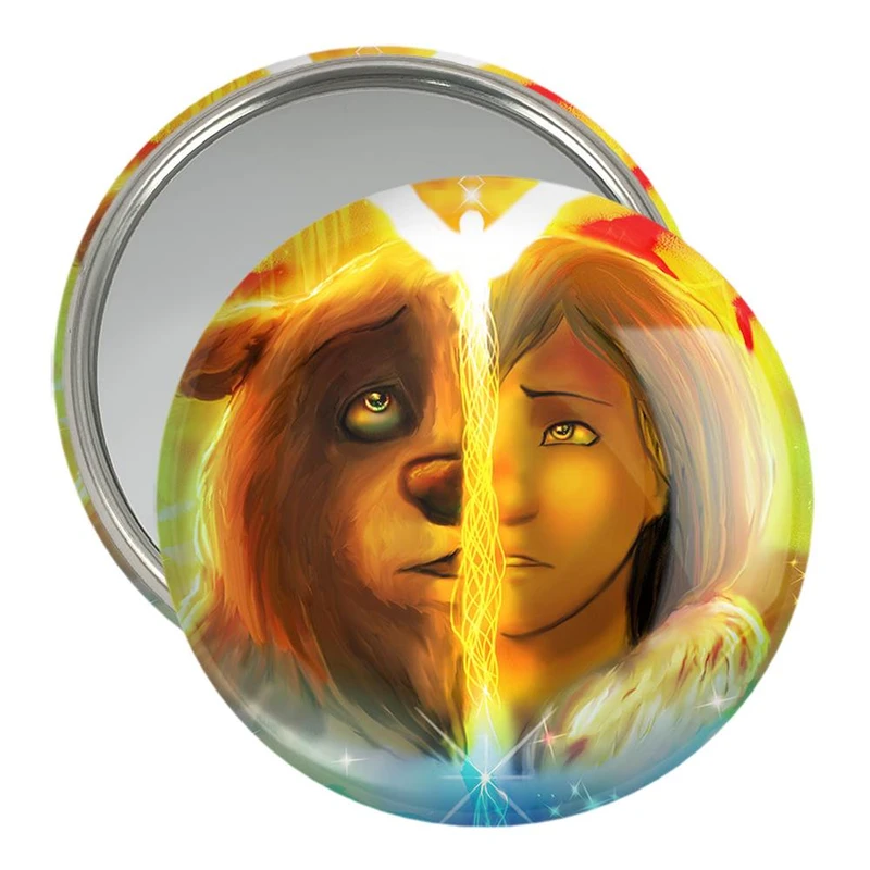 آینه جیبی خندالو مدل انیمیشن خرس برادر Brother Bear  کد 13718