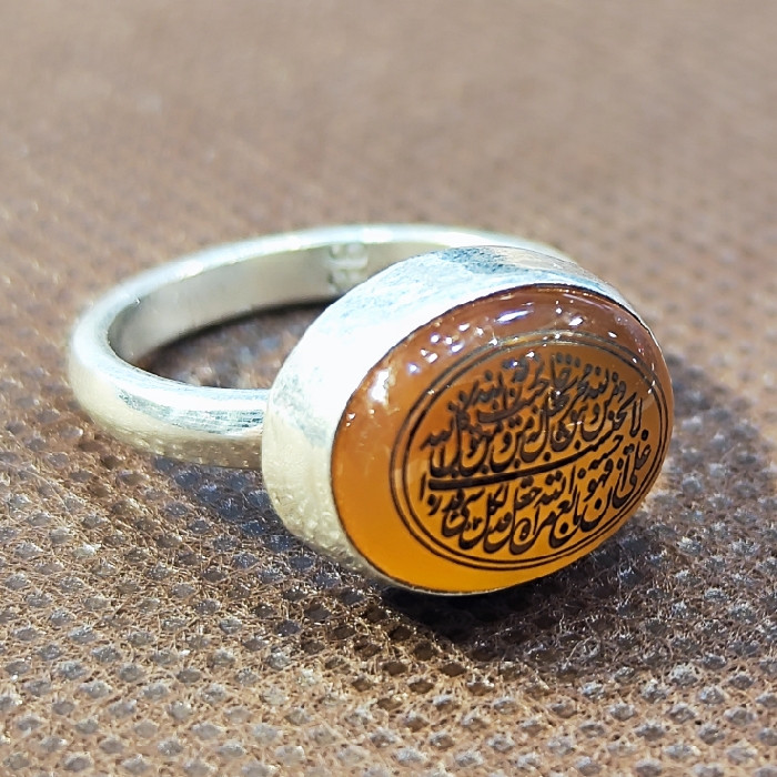 انگشتر نقره زنانه نقره جات بافندگان مدل عقیق یمنی کد 22 انگشتر نقره زنانه نقره جات بافندگان مدل عقیق یمنی کد 22