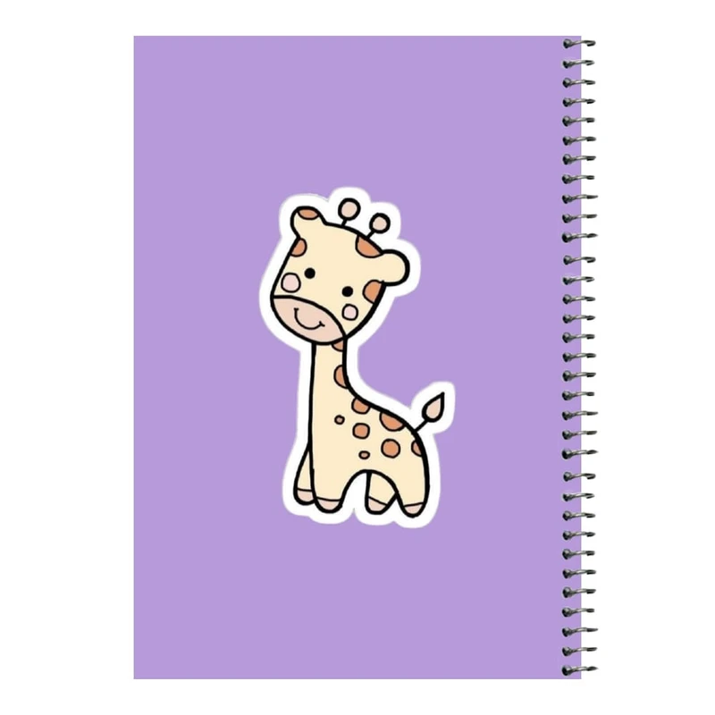 دفتر مشق 80 برگ اس جی مدل زرافه کد۱   