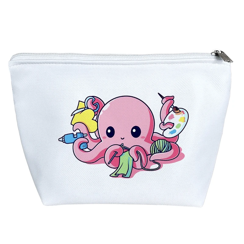 کیف لوازم آرایش دخترانه خندالو مدل هشت پای هنرمند کد H80