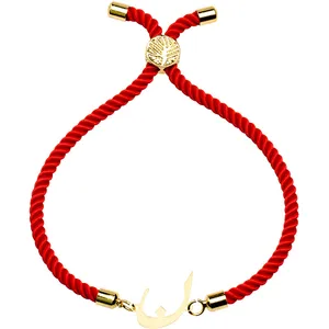 دستبند طلا 18 عیار زنانه الن نار مدل طرح ن ELN2332