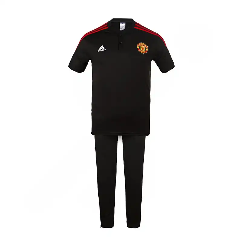 ست پولوشرت و شلوار ورزشی مردانه مدل فوتبال هتلی منچستریونایتد NK-8095