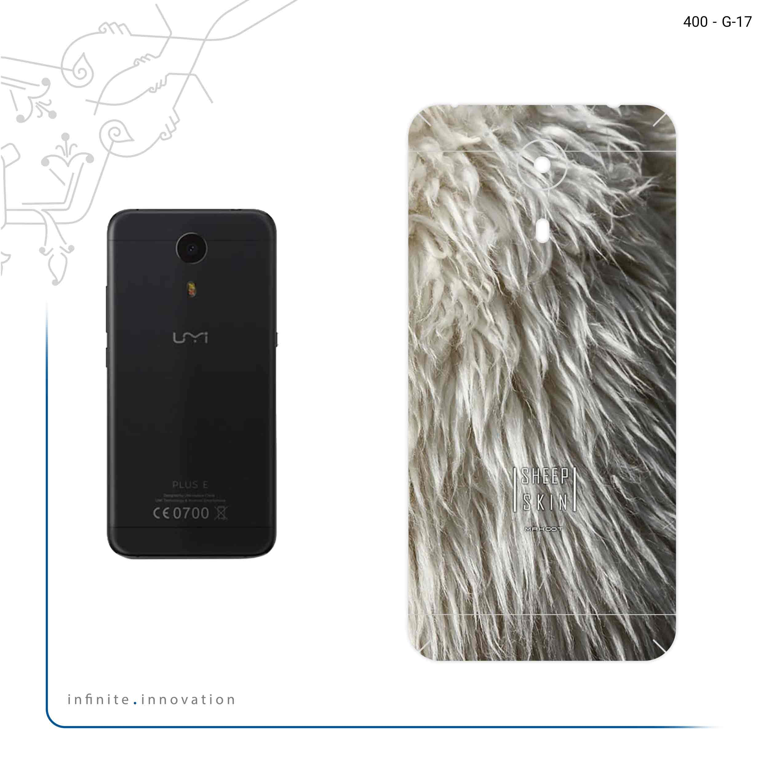برچسب پوششی ماهوت مدل Sheep Skin مناسب برای گوشی موبایل یومی Plus