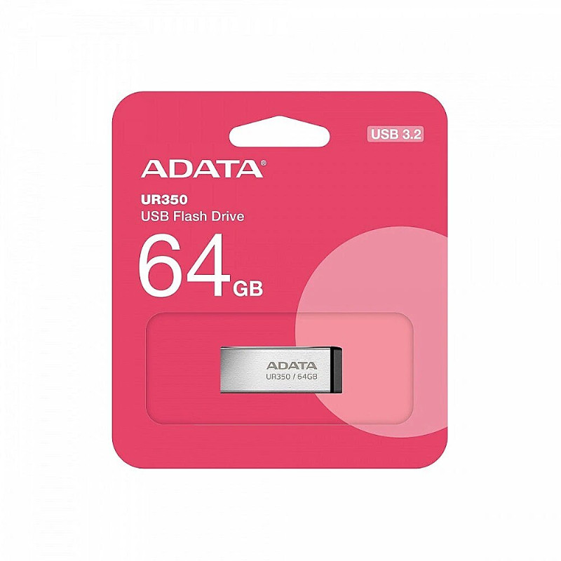 فلش مموری USB 3.2 ای دیتا مدل UR350 ظرفیت 64 گیگابایت