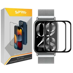 محافظ صفحه نمایش نانو اسپریگ مدل Pmma-SPG مناسب برای ساعت هوشمند شیائومی Mi Band 8 Pro بسته دو عددی