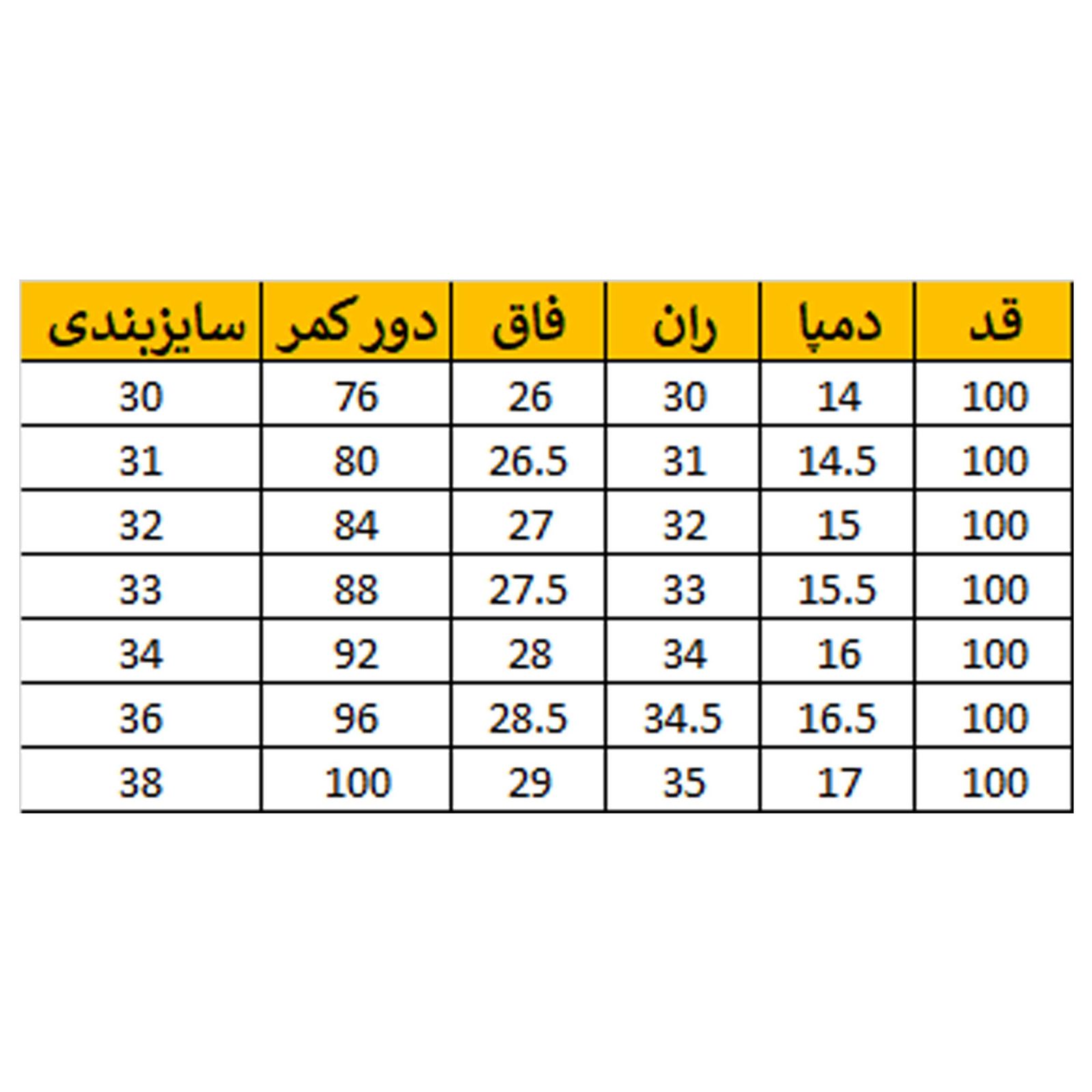 شلوار مردانه پیمان شاکر مدل 2401104-93 -  - 7