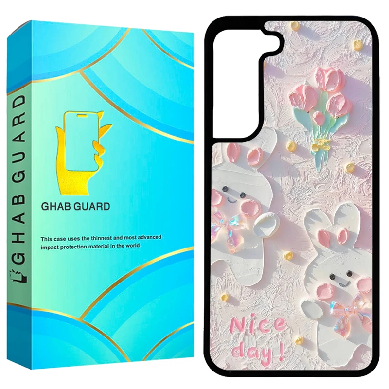 کاور قاب گارد طرح خرگوش مدل GCHPA21F مناسب برای گوشی موبایل سامسونگ Galaxy S21 FE 5G