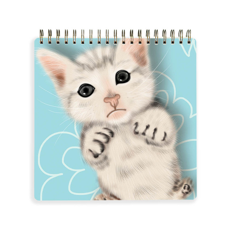 دفتر یادداشت باژیکان طرح گربه کیوت کد 20100018