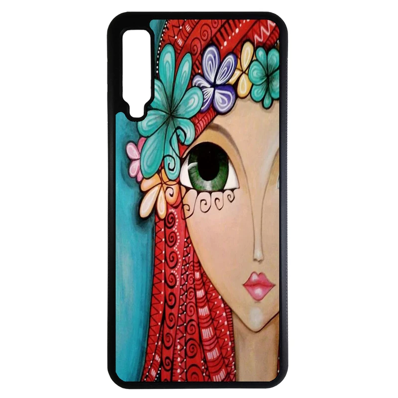 کاور طرح دخترانه کد 10805 مناسب برای گوشی موبایل سامسونگ galaxy A750 / A7 2018