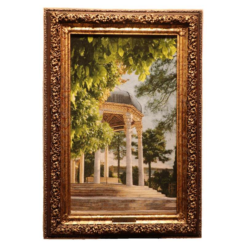 تابلو فرش دستباف مدل حافظیه کد 5445 تابلو فرش دستباف مدل حافظیه کد 5445
