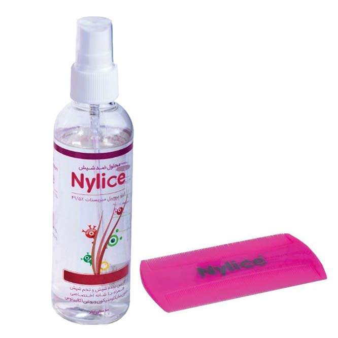 اسپری مو نایلیس مدل Isopropyl myristate حجم 100 میلی لیتر به همراه شانه مو