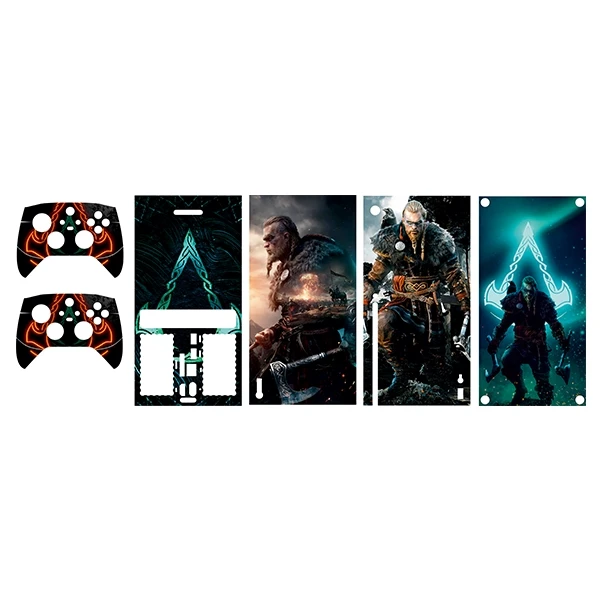 برچسب کنسول بازی Xbox series x طرح Assassin’s creed کد 3 مجموعه 5 عددی