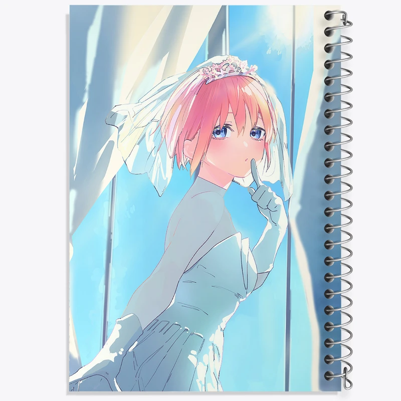 دفتر شطرنجی 50 برگ خندالو مدل ایچیکا انیمه پنج عروس مساوی کد 32553