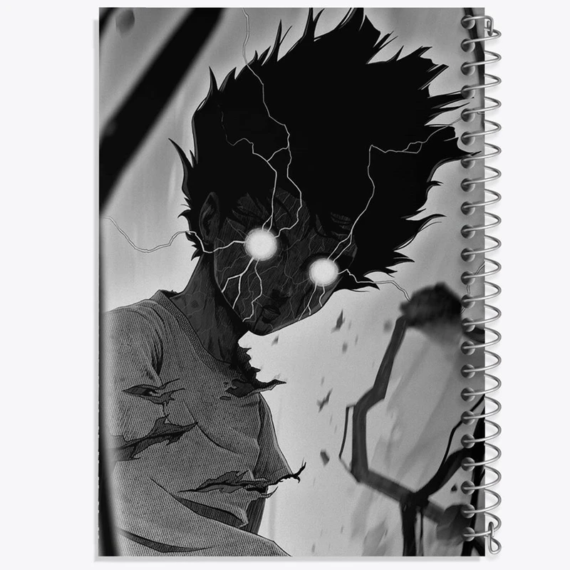 دفتر ژورنال نویسی 50 برگ خندالو مدل نقطه ای طرح ریتسو انیمه موب سایکو Mob Psycho 100 کد 24457
