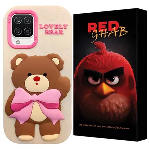 RED Ghab PAPIR Cover Suitable For Samsung Galaxy A12 / A12 Nacho / M12 