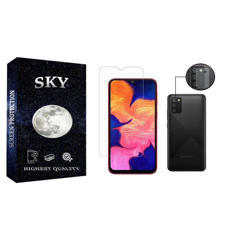  محافظ صفحه نمایش اسکای مدل SDHK-01 مناسب برای گوشی موبایل سامسونگ Galaxy A02s به همراه محافظ لنز