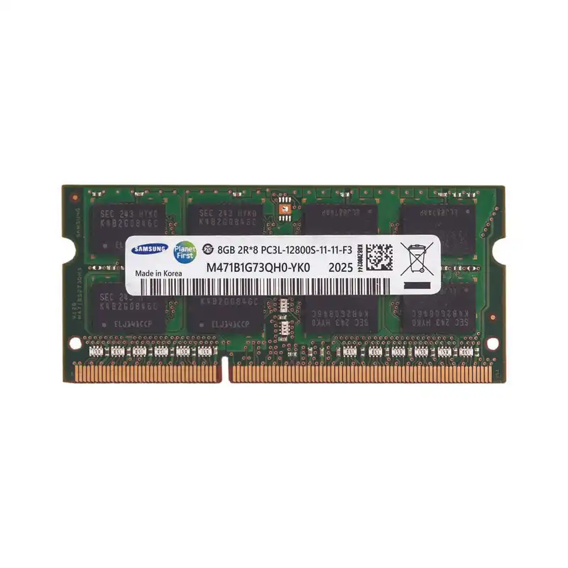 رم لپ تاپ DDR3 تک کاناله 1600 مگاهرتز CL11 سامسونگ مدل PC3L ظرفیت 8 گیگابایت