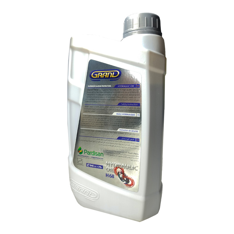 روغن هیدرولیک خودرو گرند فورس مدل POWER FLUIDS حجم 1 لیتر