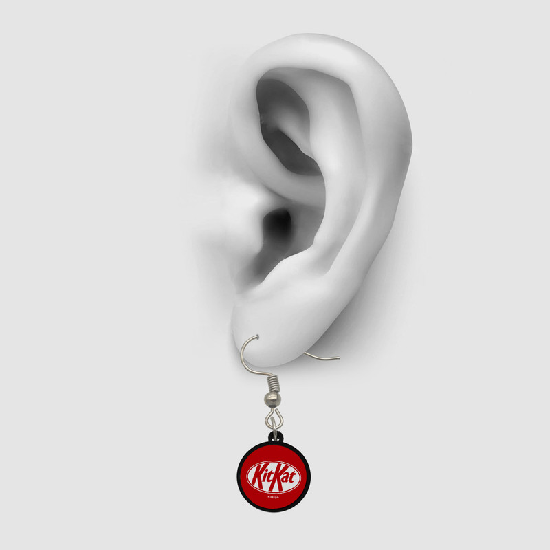 گوشواره زنانه مدل شب تاب طرح KitKat کد ES8140 گوشواره زنانه مدل شب تاب طرح KitKat کد ES8140