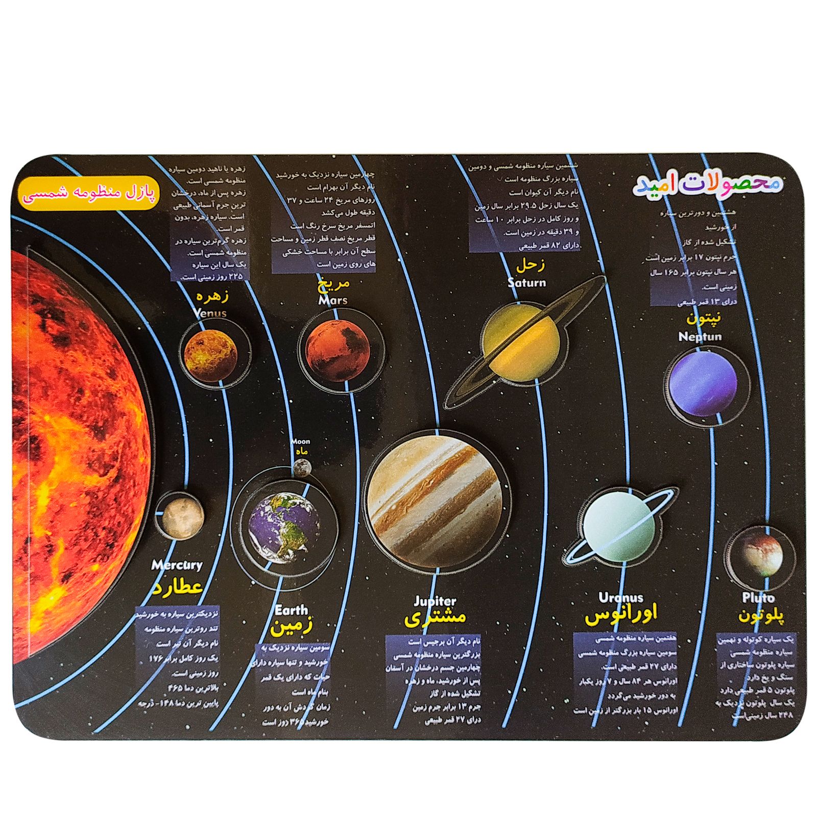 بازی آموزشی محصولات امید مدل منظومه شمسی -  - 1